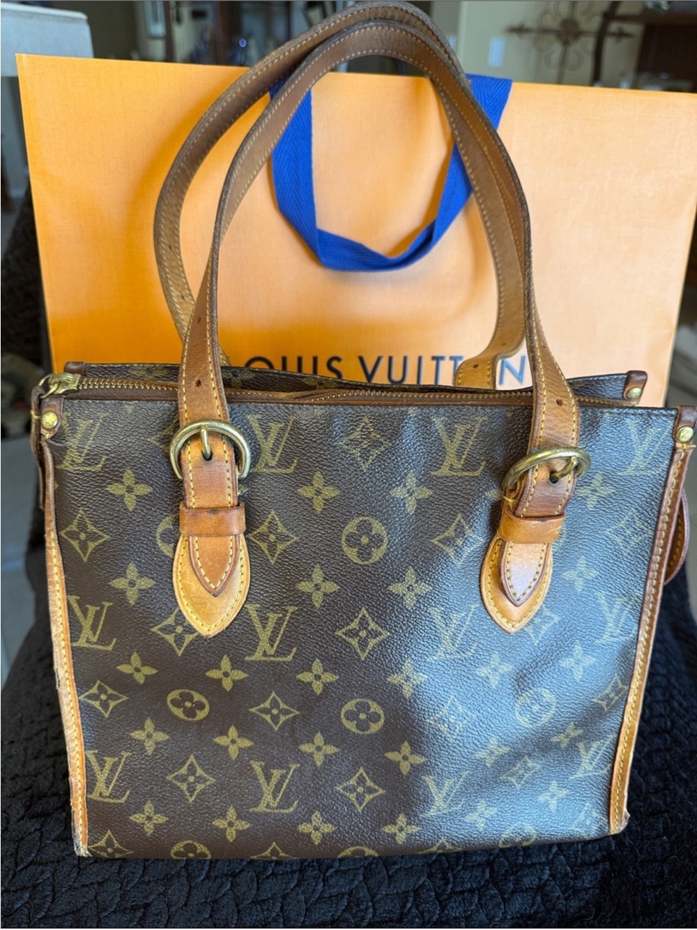 Louis Vuitton Brown Monogram bag authentic with date code